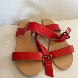 Loft Elegant Red Strappy Sandals